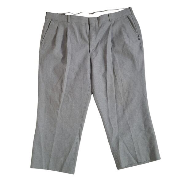 Vintage 80s Botany 500 gray slacks size 42x30 altered - Picture 1 of 8